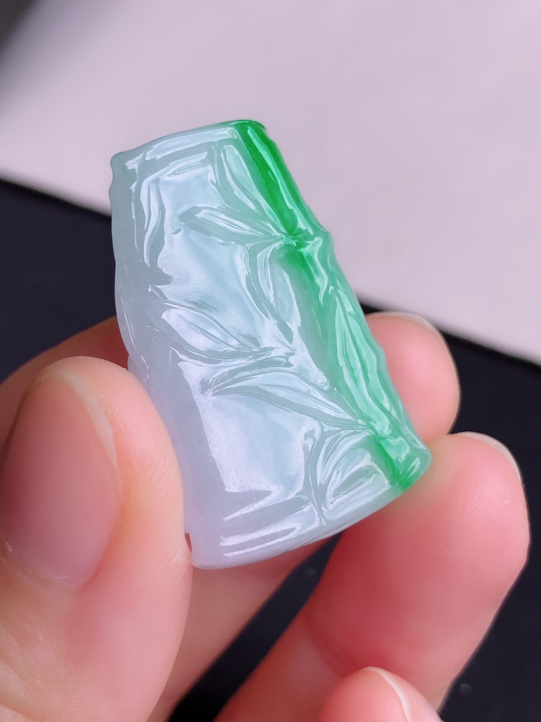️翠绿竹报平安，色美清爽，尺寸32.8/21.6/9/自然光实拍