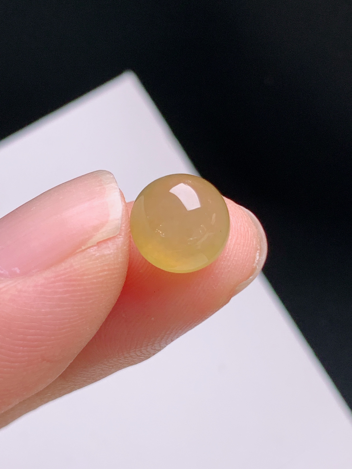 ️ 黄翡旦面裸石，色泽温润，晶体干净 裸石8.7-6.2 31