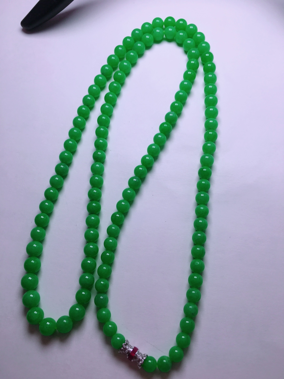️绿珠子项链，晶莹剔透，新颖时尚，6-7