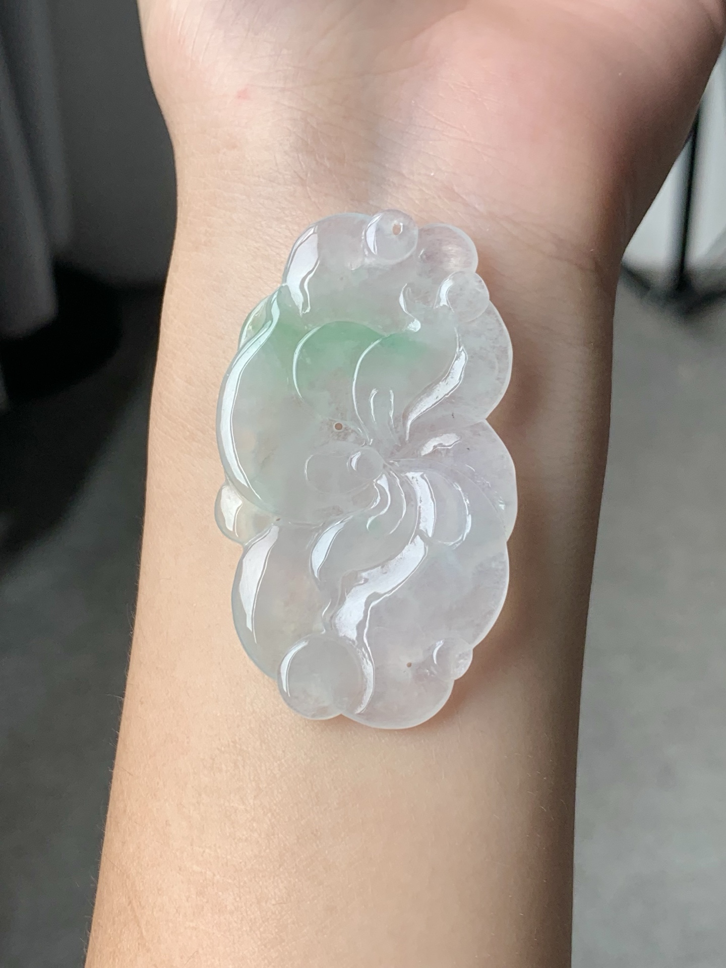 一口 没有折扣 冰飘花九尾狐 胶润细腻 飘花飘逸 尺寸53-31-4.2【C8832BDI】