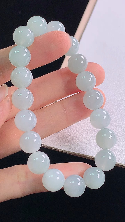 ️冰种手链，尺寸:9.9-9.9mm 3