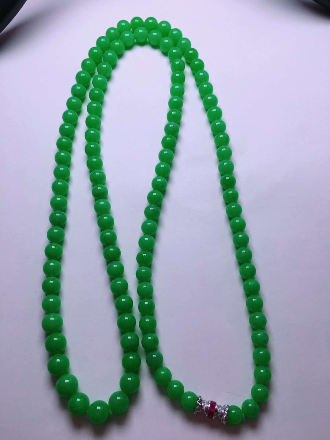 ️绿珠子项链，晶莹剔透，新颖时尚，6-7