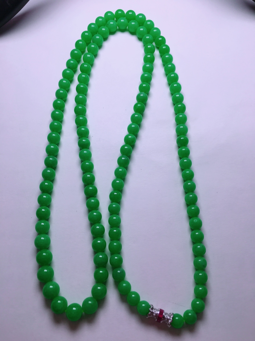 ️绿珠子项链，晶莹剔透，新颖时尚，6-7
