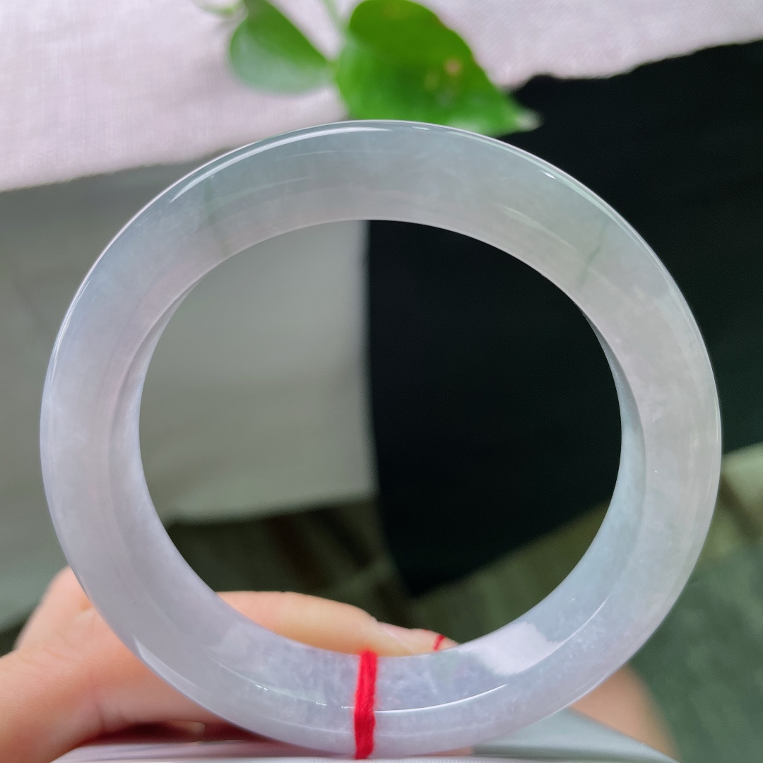 56.2/12.1/8.8烟紫正圈，冰润细腻，种老水足，皮纹，婉间艳丽，贵气，57272a