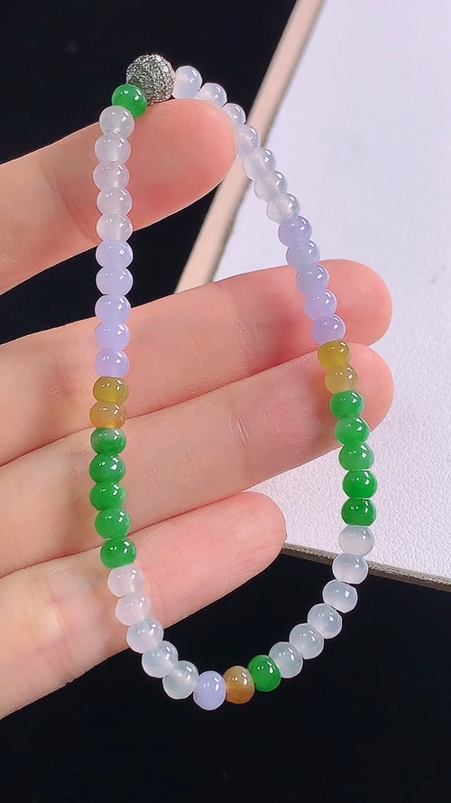 ️多彩手链，尺寸:4.3-3.1mm 3