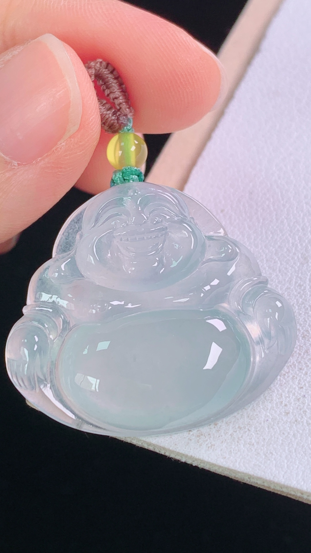 ️佛公 种水，清透起光，无裂 尺寸:26.1-30.1-5.7mm 4