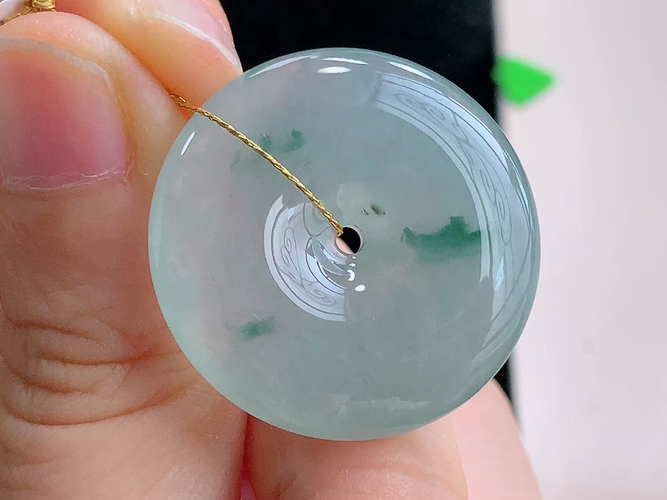 ️ 平安扣，无裂，尺寸27.8-6.5mm，包A附证书4017