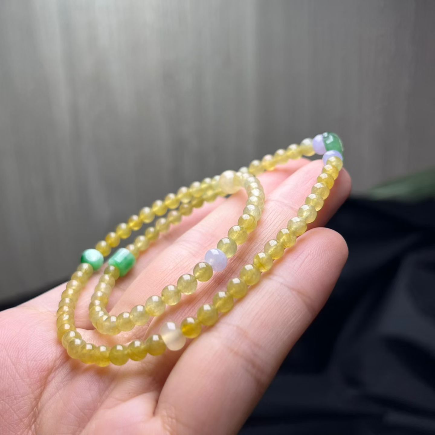 秒杀️ 黄双圈特色手串，卡3.9mm-4.2mm，82颗，不计配珠