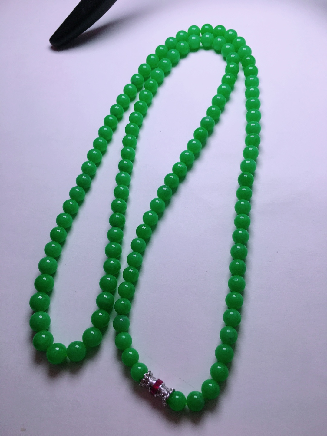 ️绿珠子项链，晶莹剔透，新颖时尚，6-7