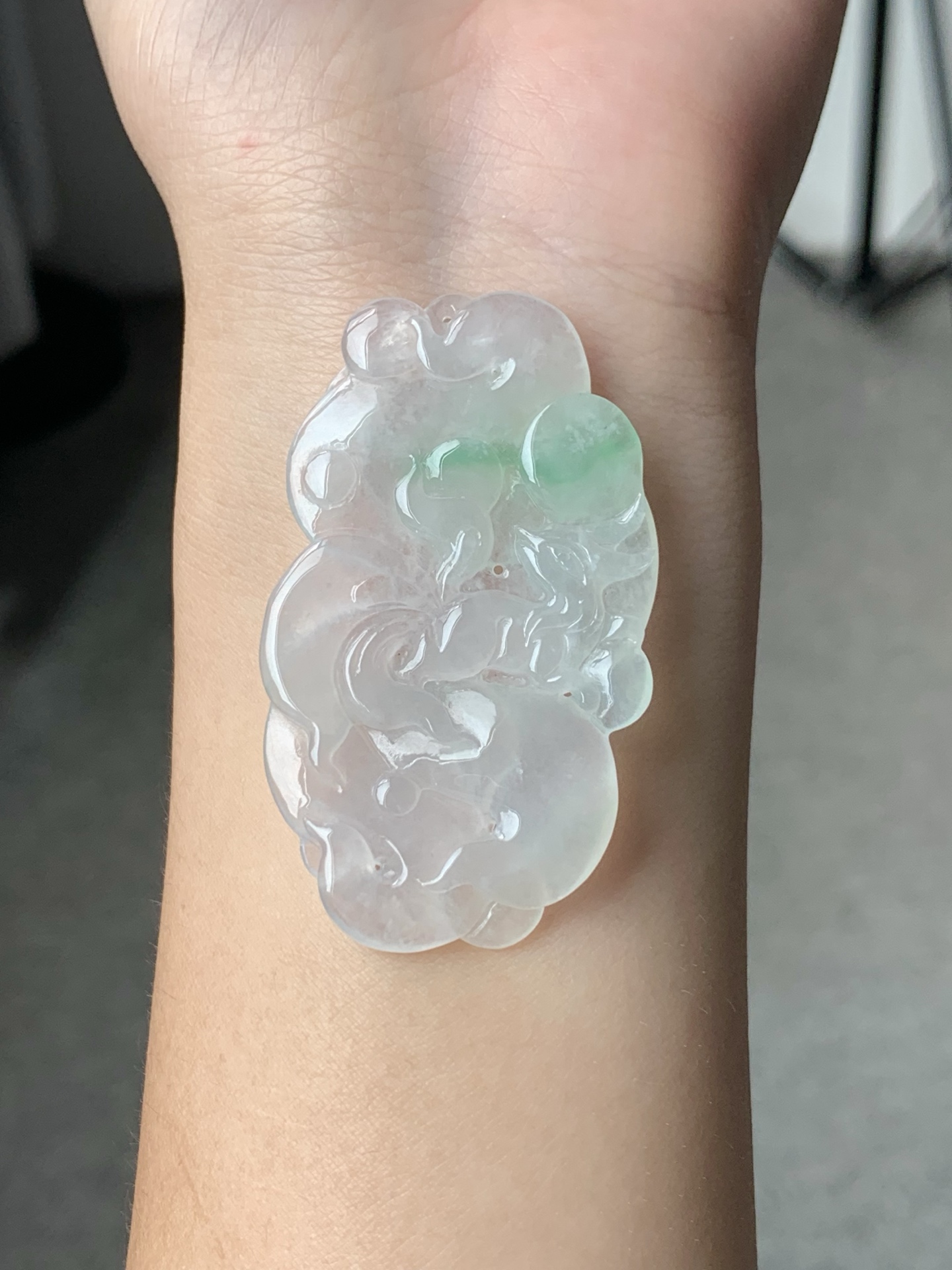 一口 没有折扣 冰飘花九尾狐 胶润细腻 飘花飘逸 尺寸53-31-4.2【C8832BDI】