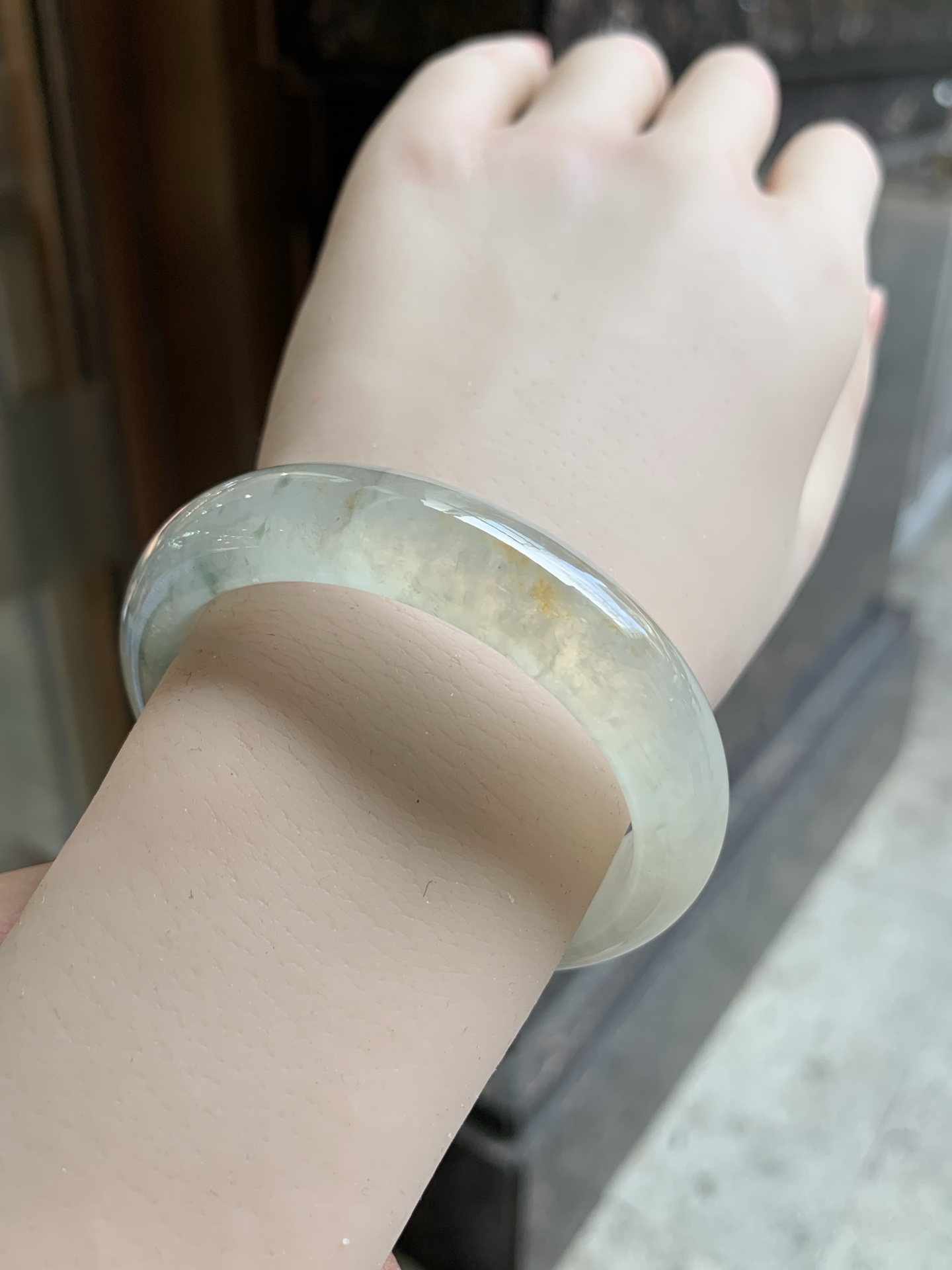 冰茶色飘花正圈 50.5-13-7.8 1008-SJ-14071 有纹线