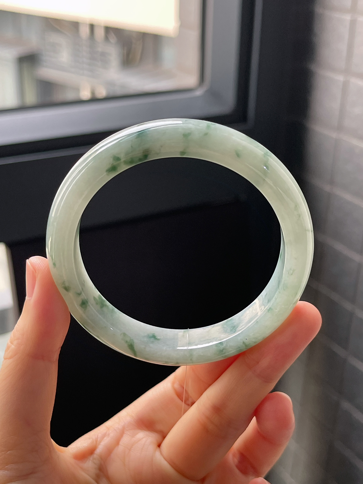 正圈56.5圈口，翡翠手镯