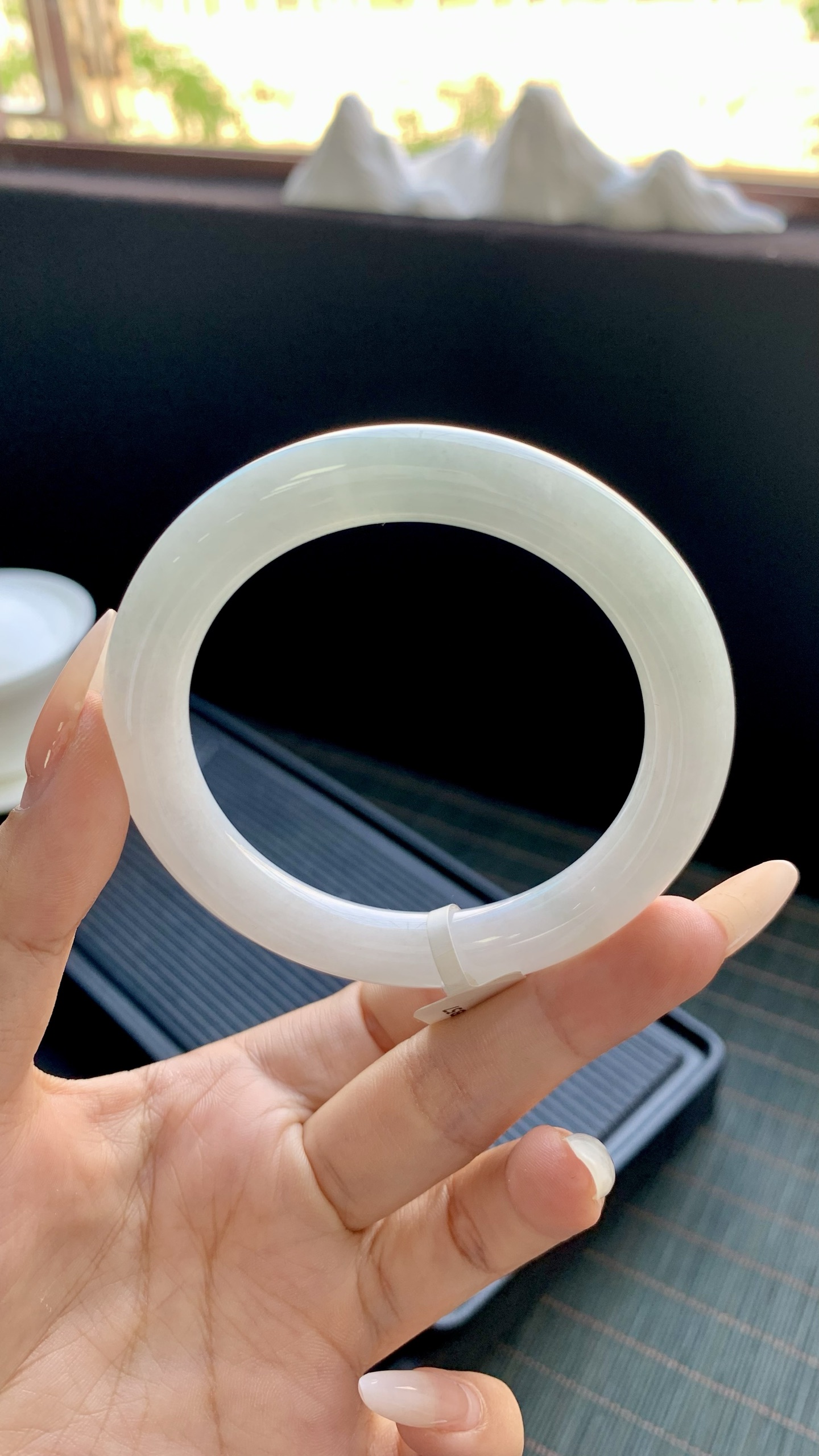 晴底美人条圆条手镯成品 HYC-857 尺寸：56-9-10