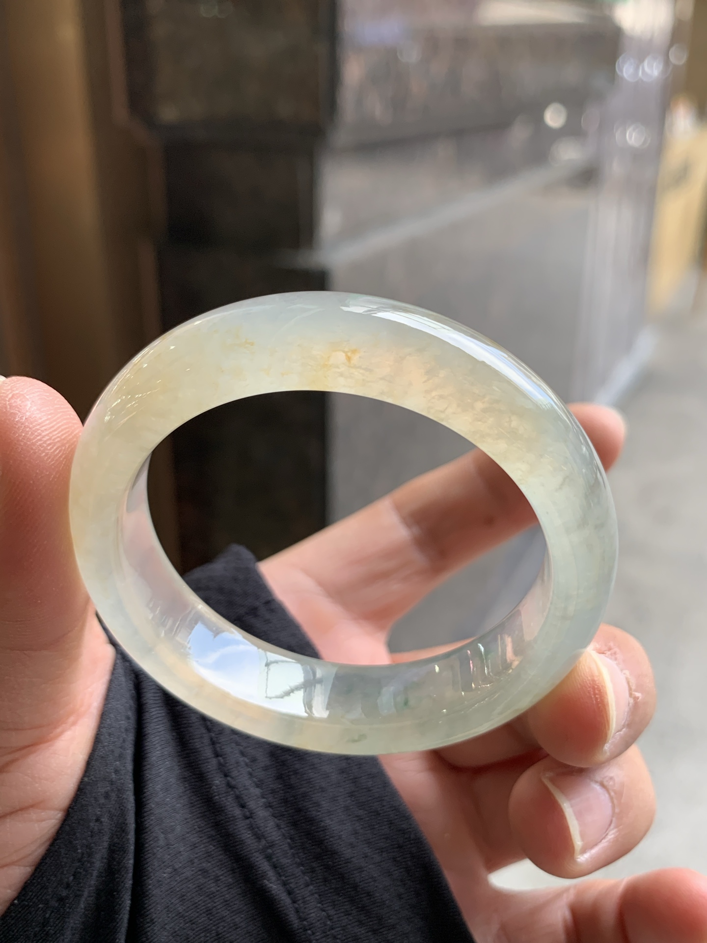 冰茶色飘花正圈 50.5-13-7.8 1008-SJ-14071 有纹线