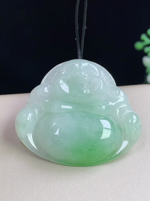 飘绿佛公，无裂，尺寸29.8-34.1-6.0mm，S08yja