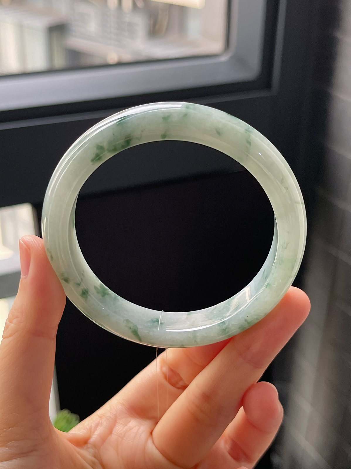 正圈56.5圈口，翡翠手镯