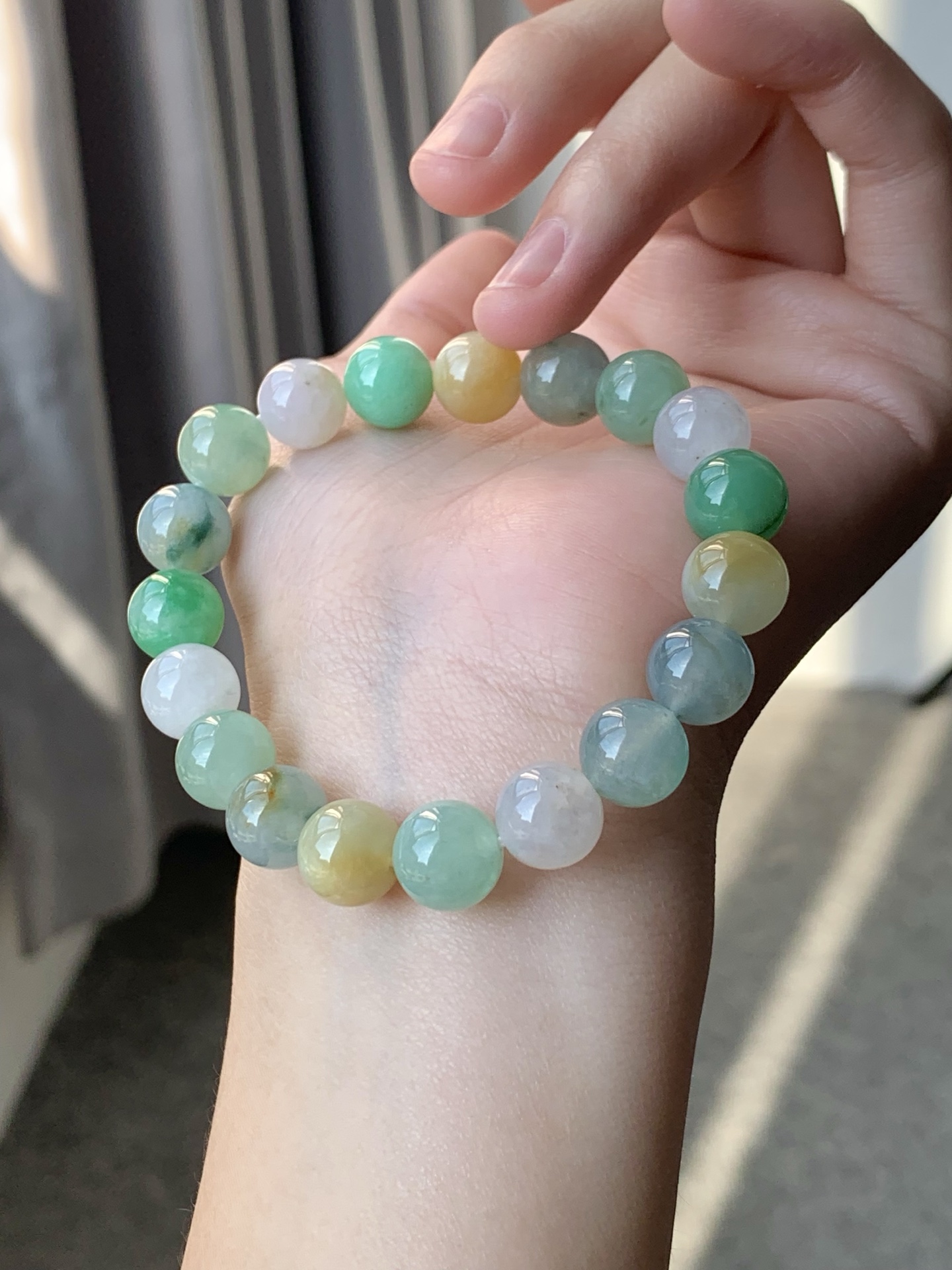 一口 没有折扣 冰润多宝手串 色泽亮丽 胶润细腻 尺寸10【1005L1-419】