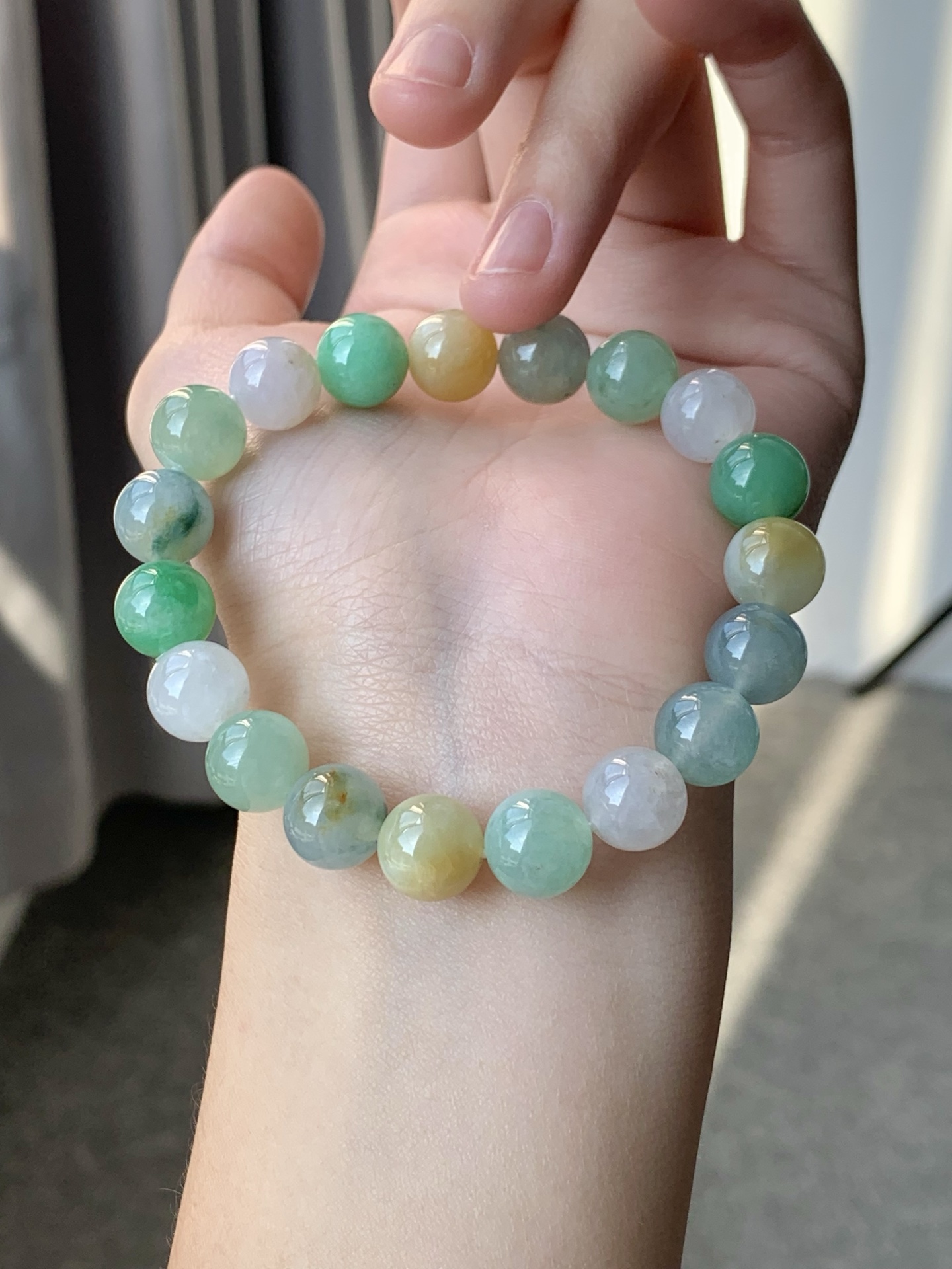 一口 没有折扣 冰润多宝手串 色泽亮丽 胶润细腻 尺寸10【1005L1-419】
