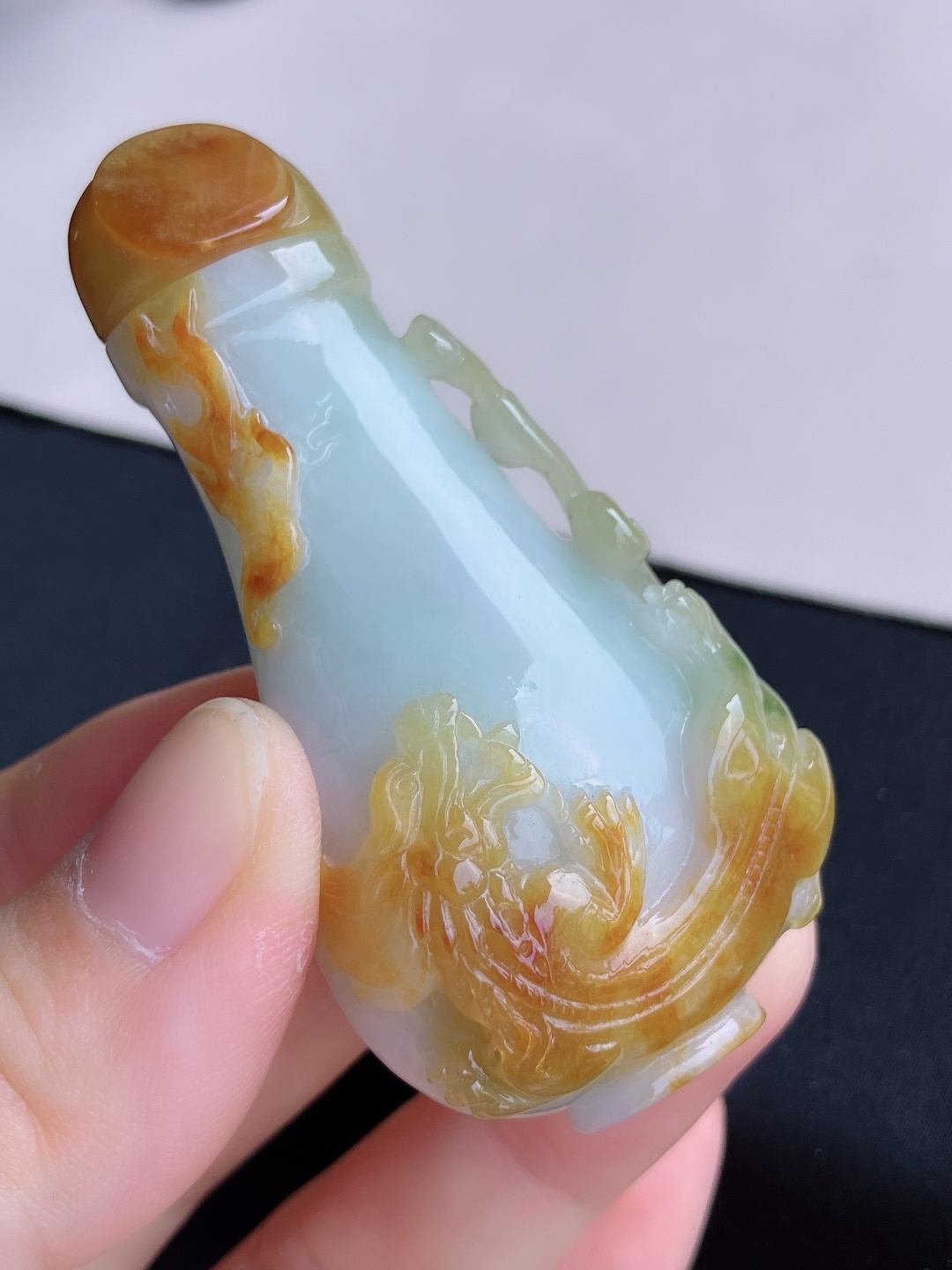 ️，双彩鼻烟壶，精工细作，尺寸66.6/33/20/自然光实拍