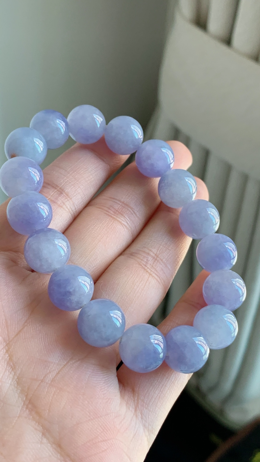 ️翡翠精品，珠链手串，实物漂亮 尺寸11.4 h108