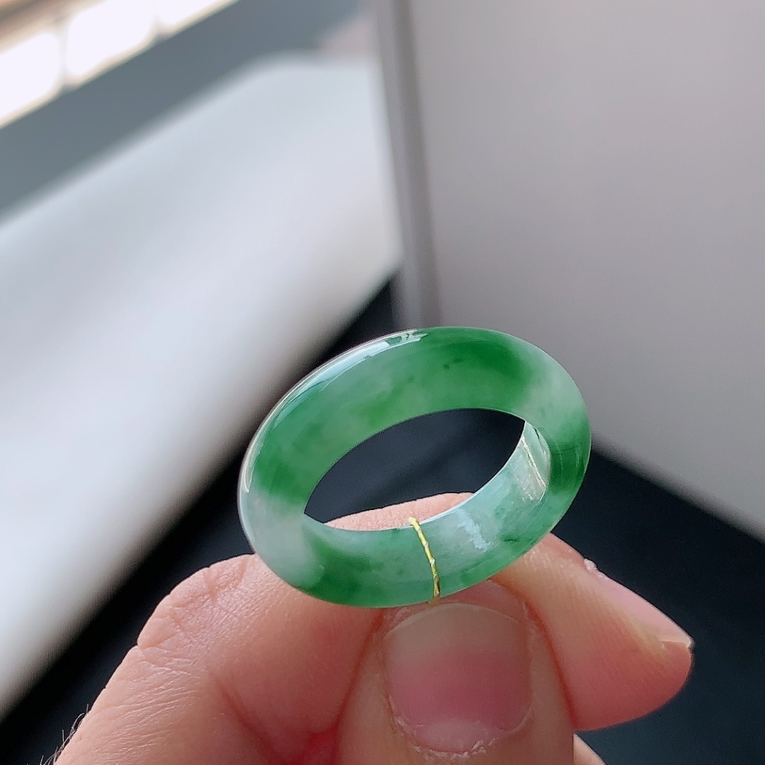️ 冰飘花戒圈 品相饱满 水润十足 佩戴精致典雅 货号101007，24.1-6.1-3.5