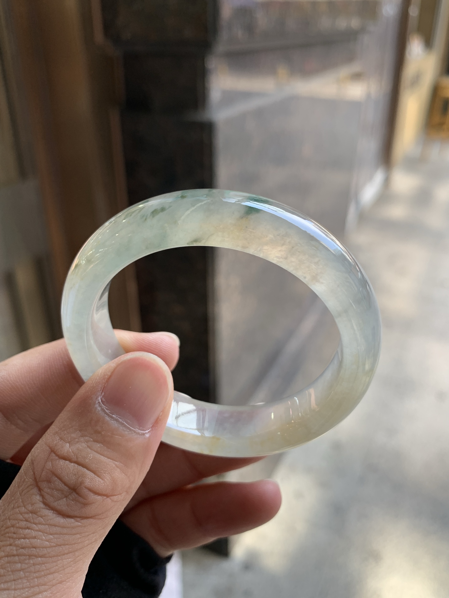 冰茶色飘花正圈 50.5-13-7.8 1008-SJ-14071 有纹线
