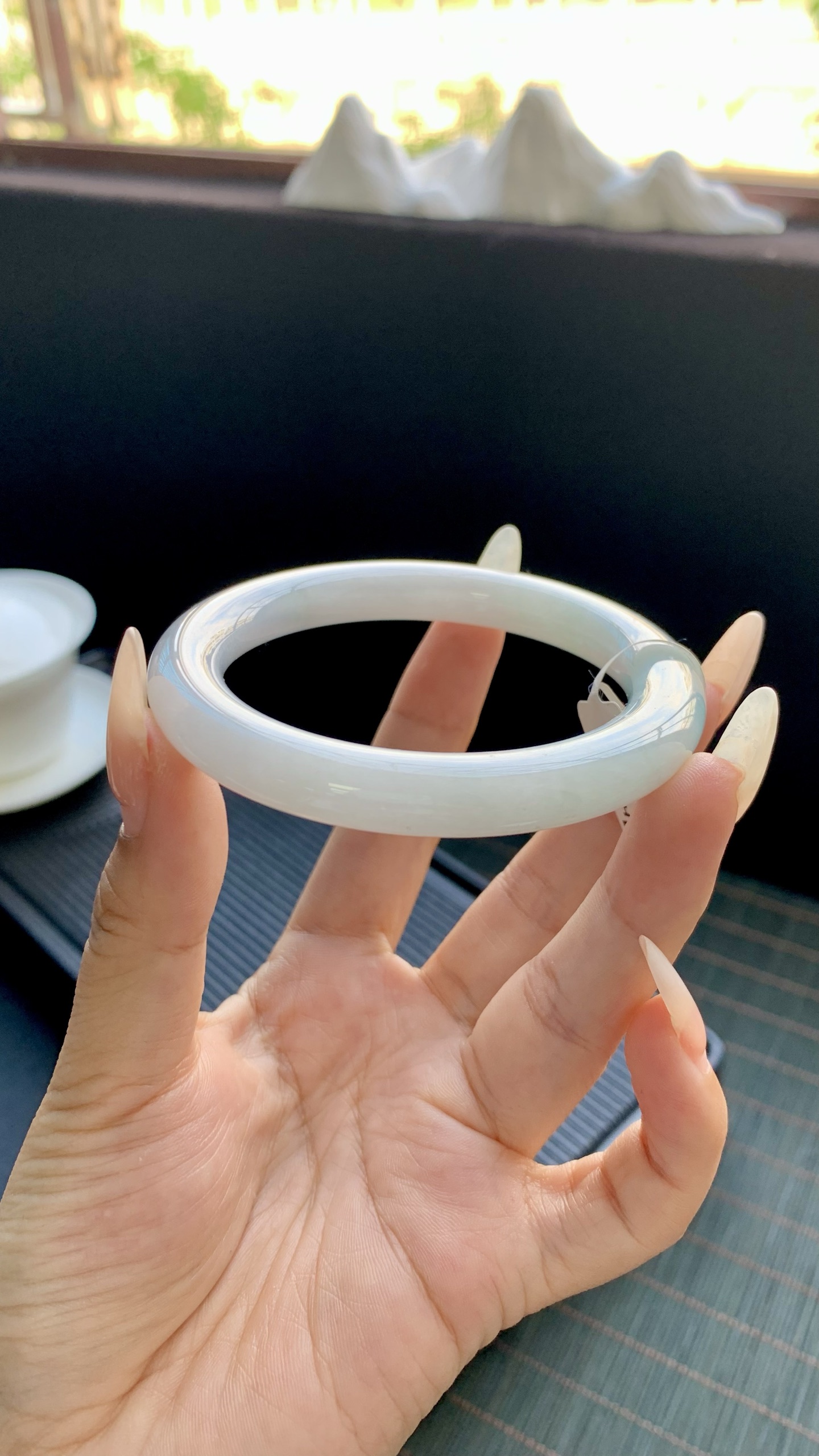 晴底美人条圆条手镯成品 HYC-857 尺寸：56-9-10