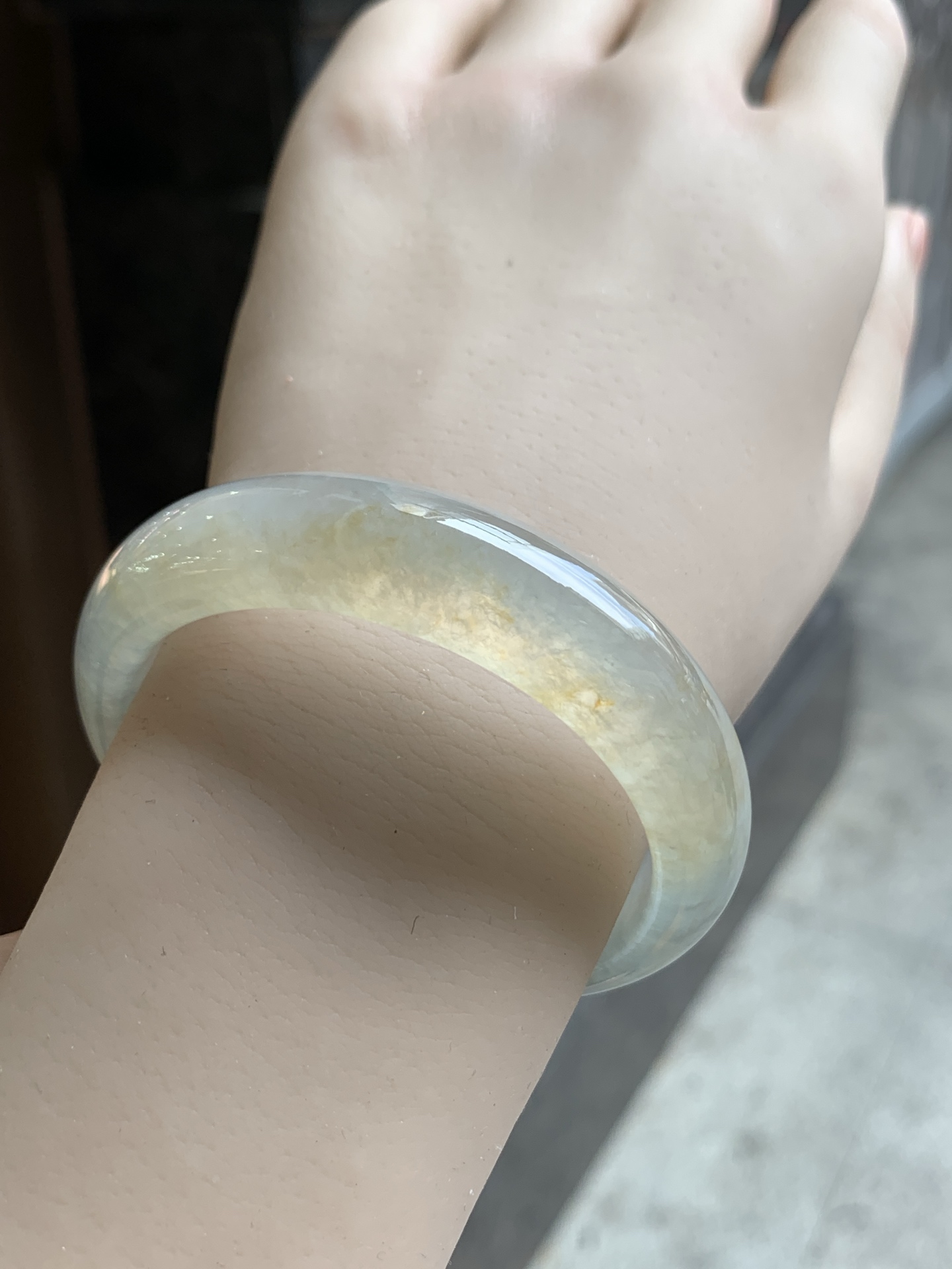 冰茶色飘花正圈 50.5-13-7.8 1008-SJ-14071 有纹线