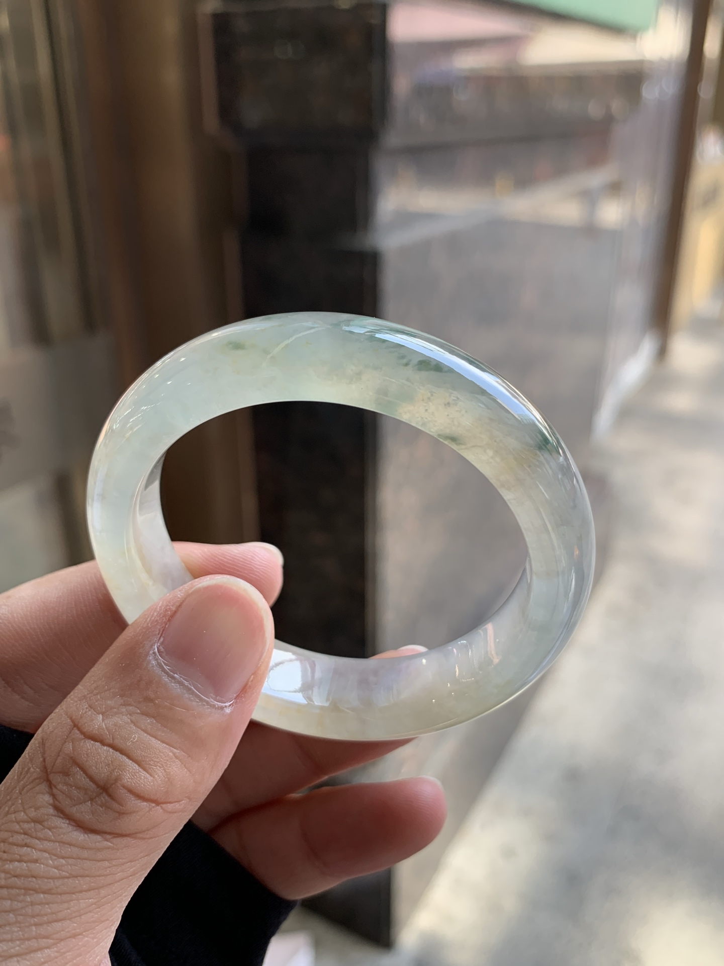 冰茶色飘花正圈 50.5-13-7.8 1008-SJ-14071 有纹线