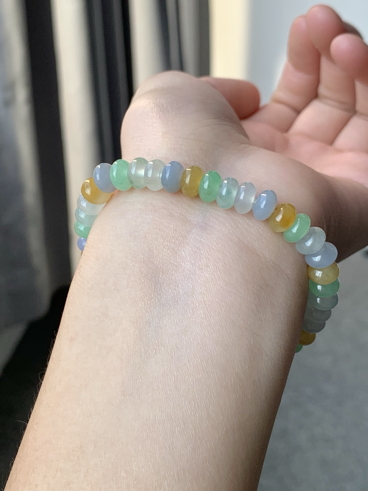 一口 没有折扣 冰润多宝手串 色泽亮丽 胶润细腻 尺寸7【1008LX-025】
