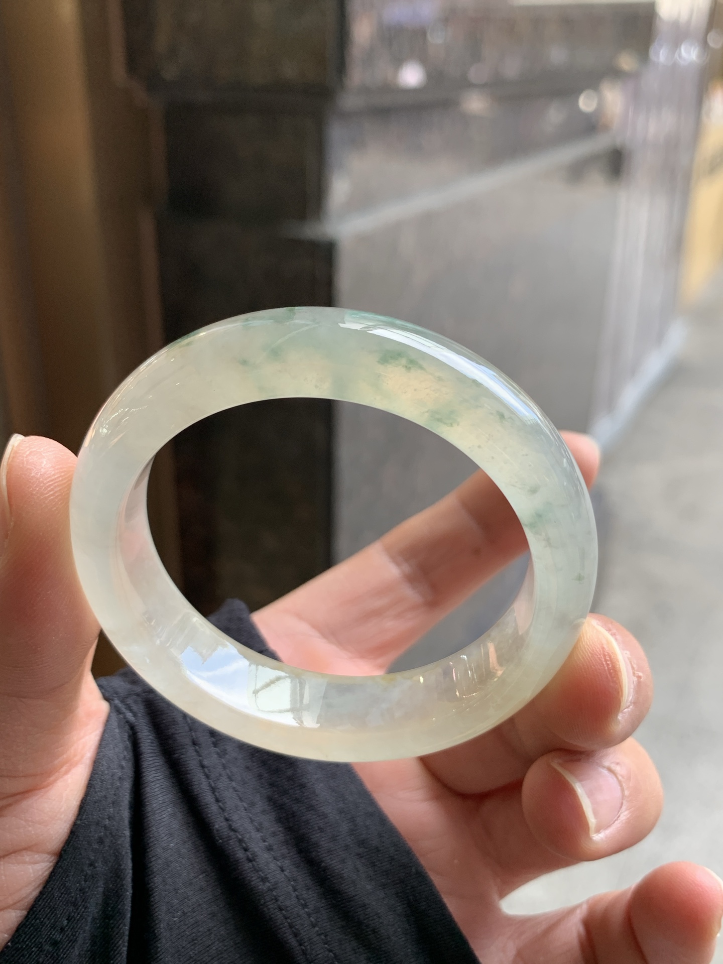 冰茶色飘花正圈 50.5-13-7.8 1008-SJ-14071 有纹线