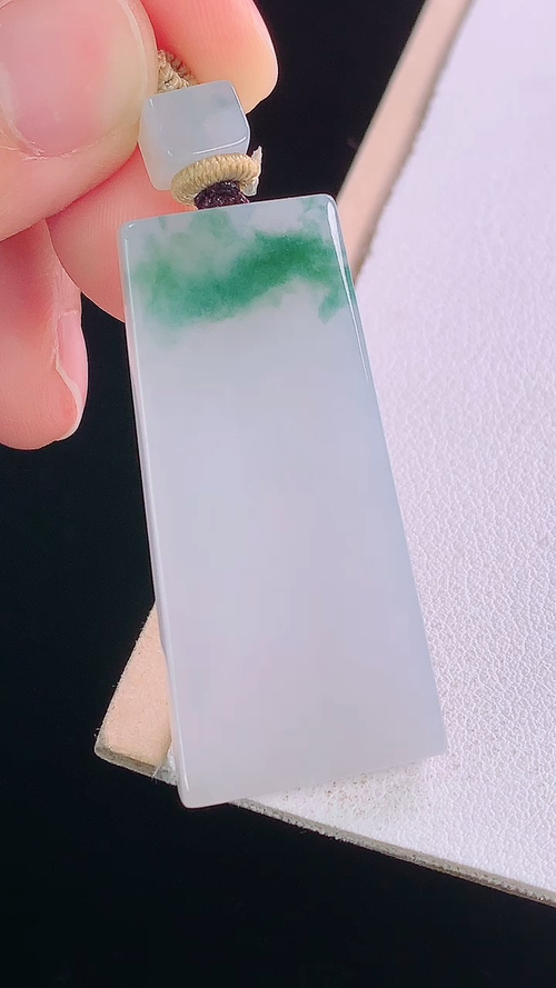 冰飘花无事牌，无裂，尺寸:42.8-20.2-4.4mm 6
