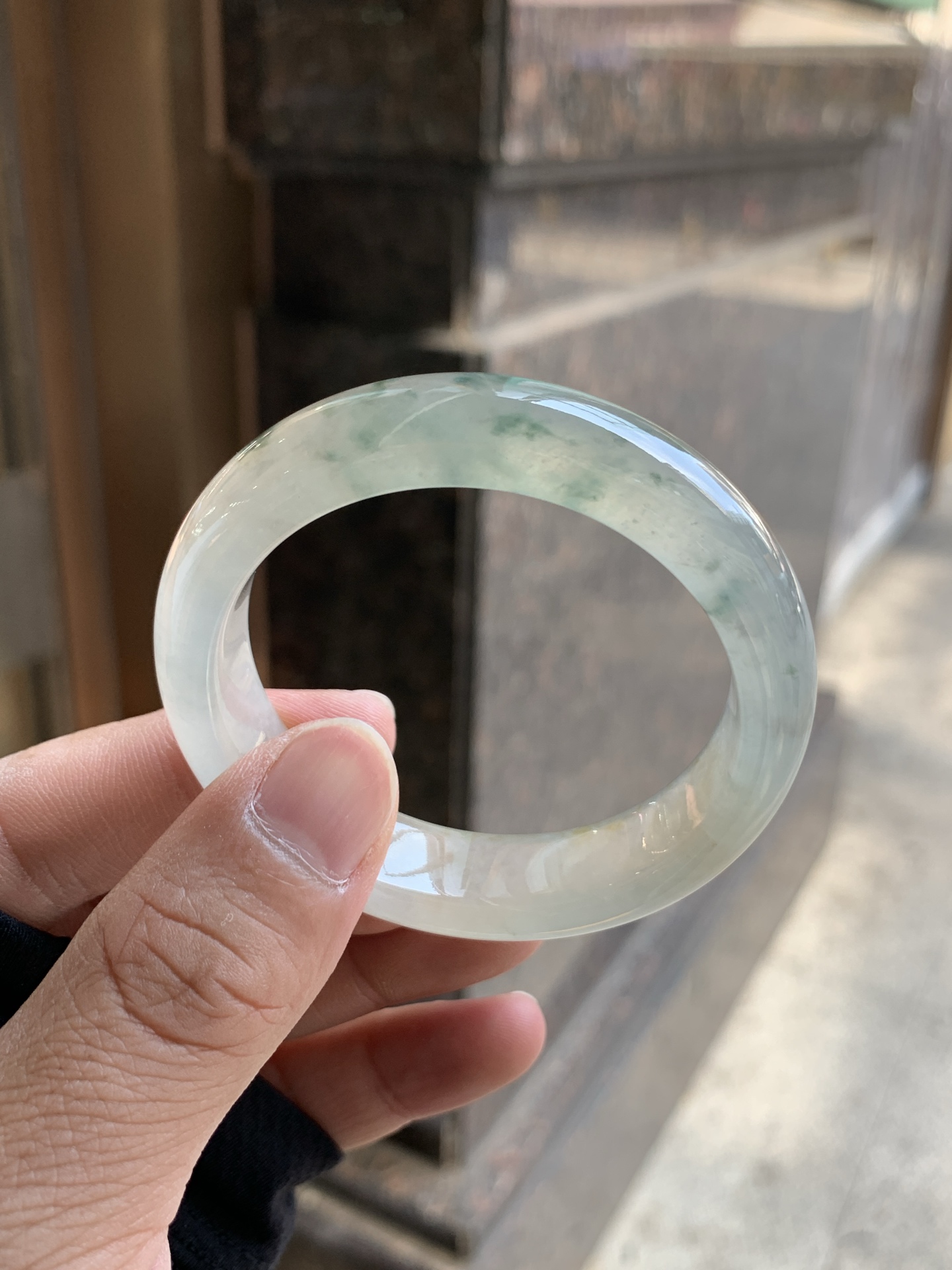 冰茶色飘花正圈 50.5-13-7.8 1008-SJ-14071 有纹线