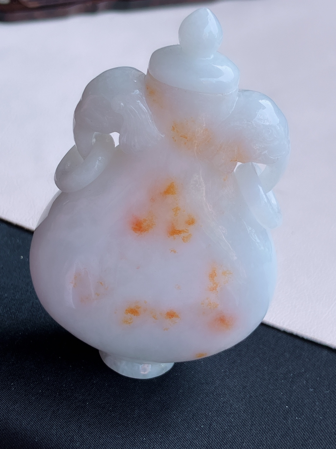 ️，双彩撒金大鼻烟壶，精工细作，尺寸78/49.6/20/自然光实拍