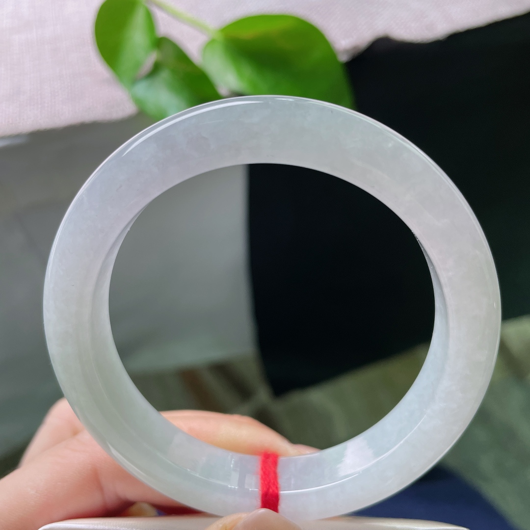 57/11.6/9.1，淡紫淡绿正圈，水润，清秀迷人，淡雅倾心，种老，晶体纹，ss57347a