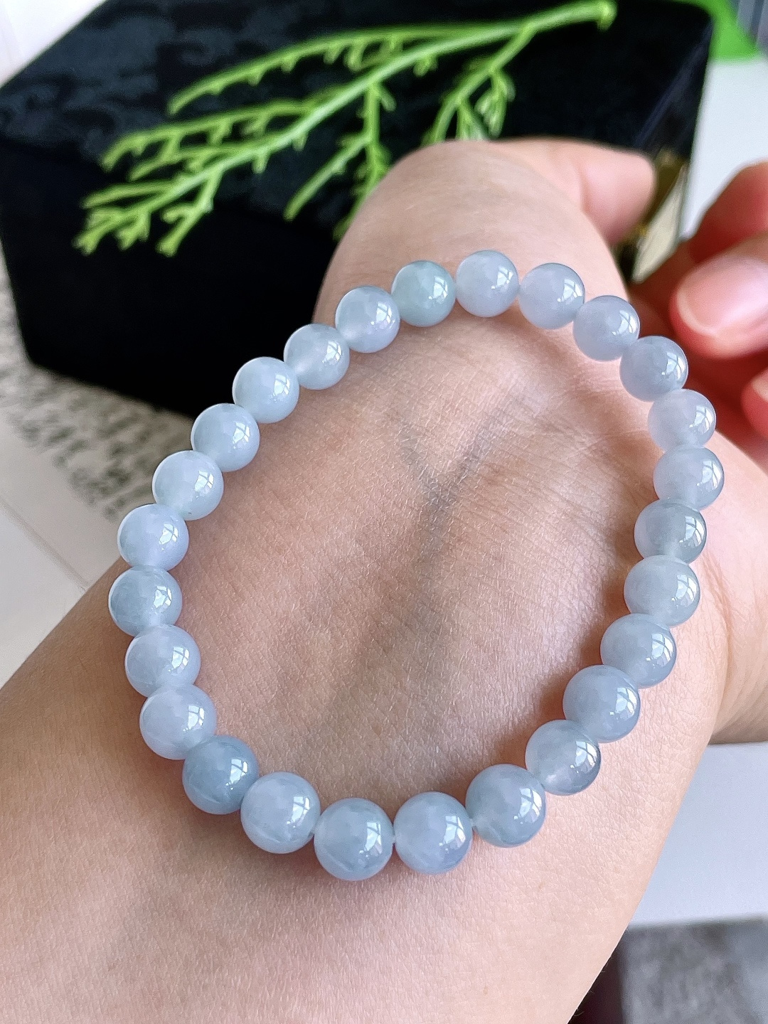 【珠子】手串圆珠珠子手串 【说明】缅甸 性比高 【尺寸】7mm 【重量】15.1克