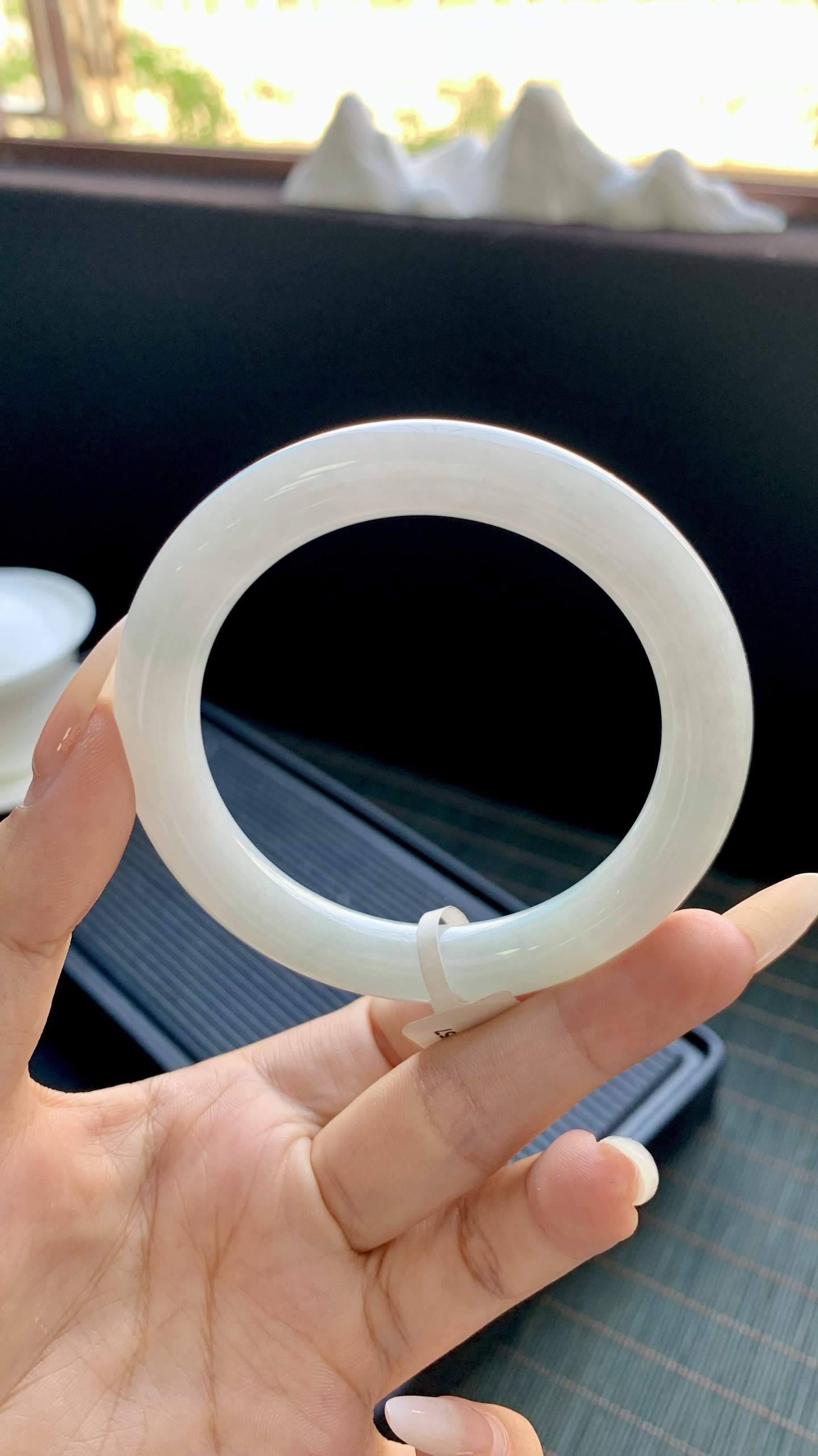 晴底美人条圆条手镯成品 HYC-857 尺寸：56-9-10