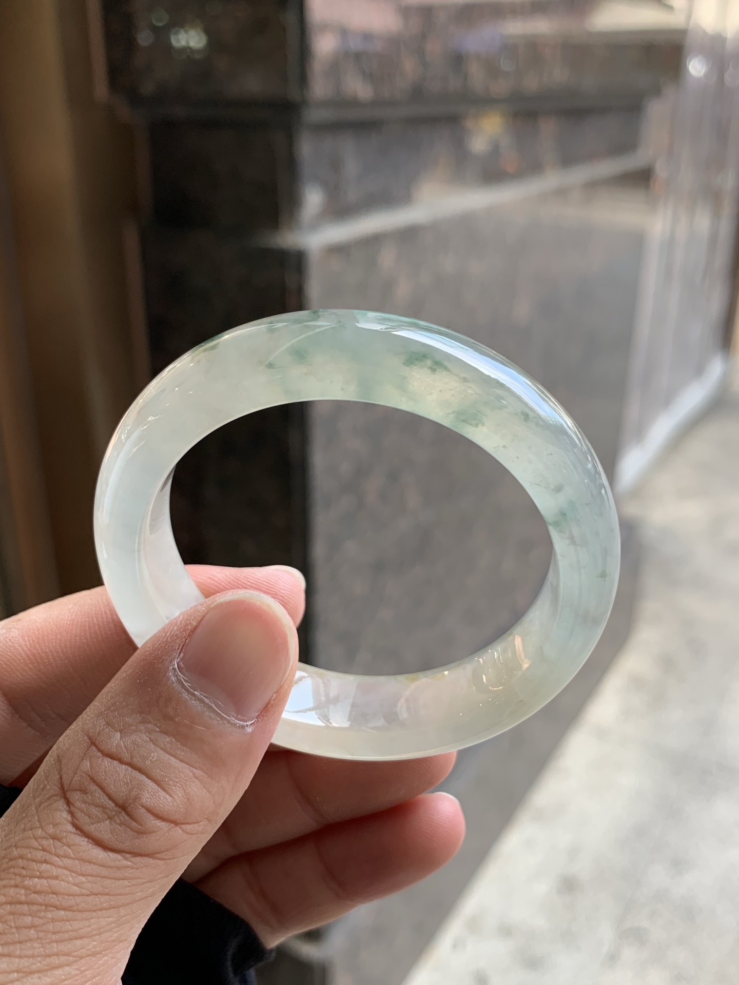 冰茶色飘花正圈 50.5-13-7.8 1008-SJ-14071 有纹线