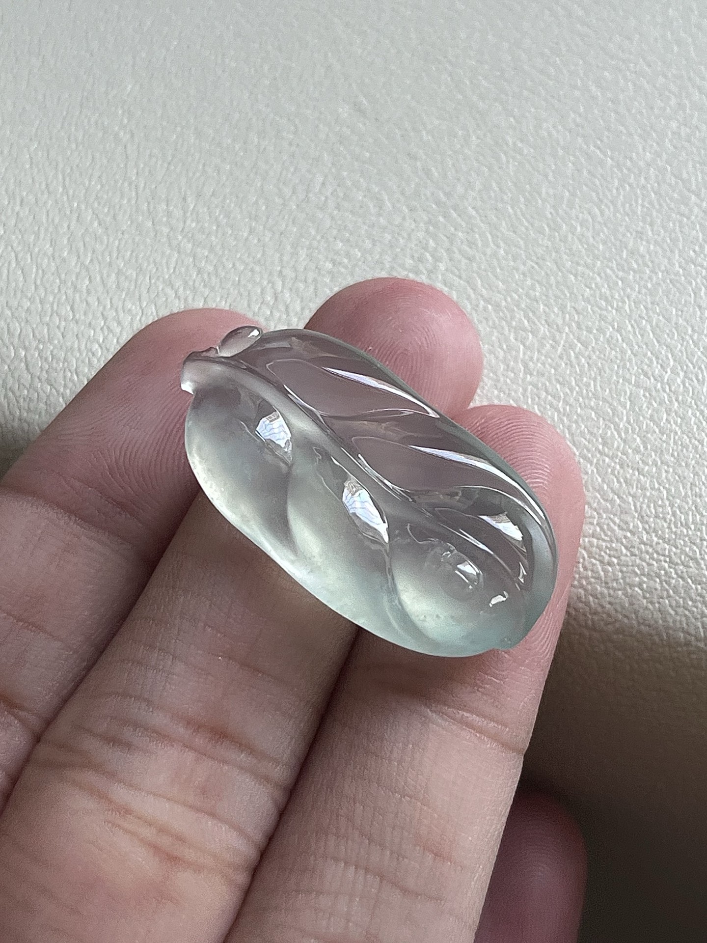 ️【玉叶】冰润水透，种老细腻起荧 尺寸：30.3*15.8*6.3,asd1108