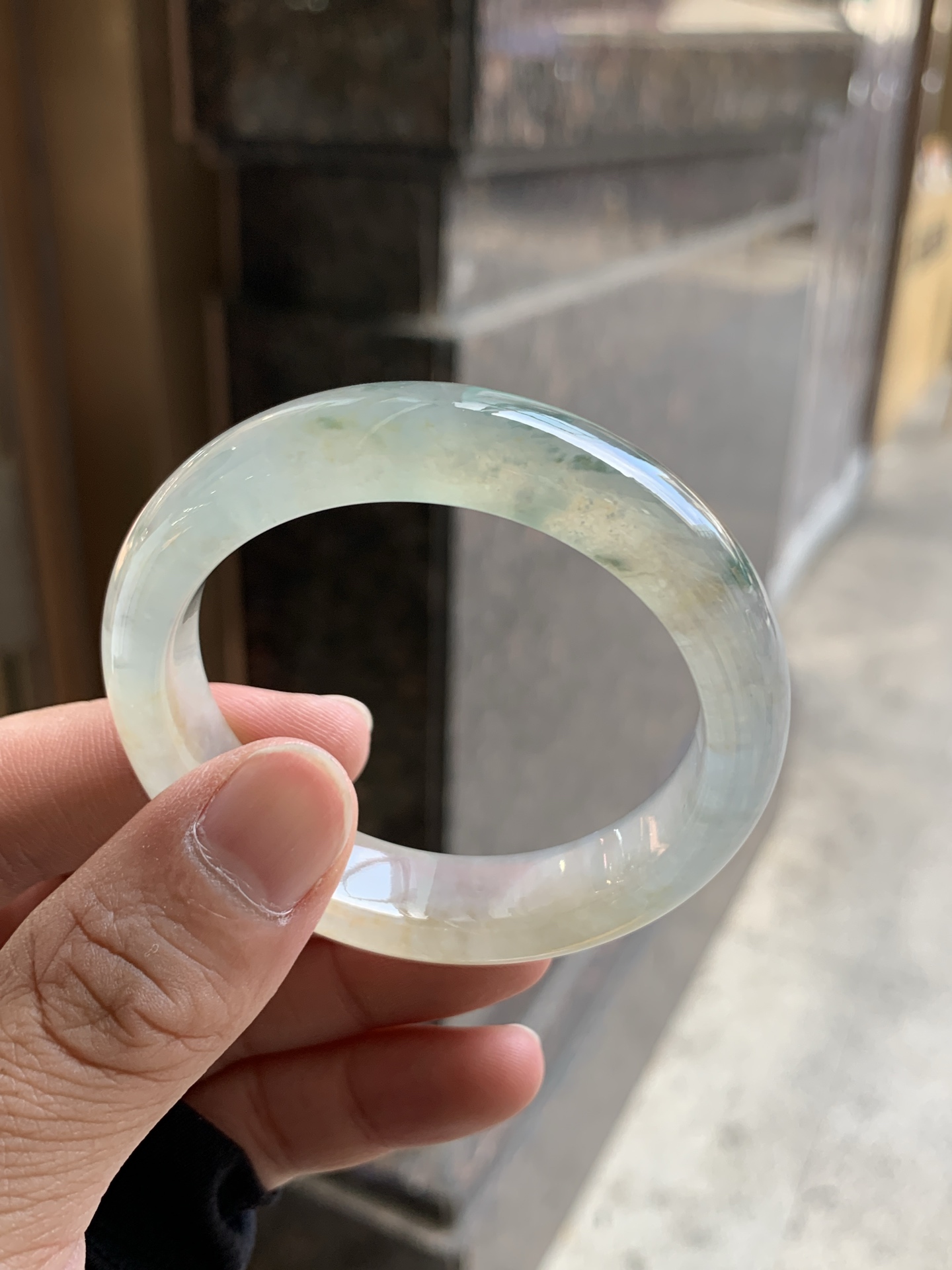 冰茶色飘花正圈 50.5-13-7.8 1008-SJ-14071 有纹线