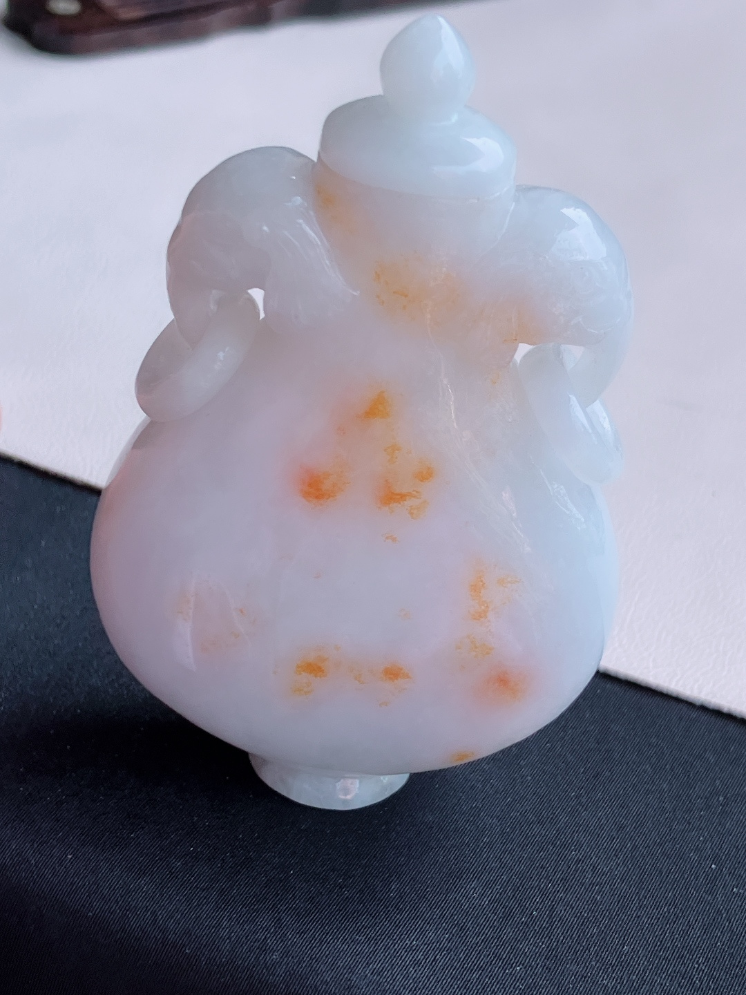 ️，双彩撒金大鼻烟壶，精工细作，尺寸78/49.6/20/自然光实拍