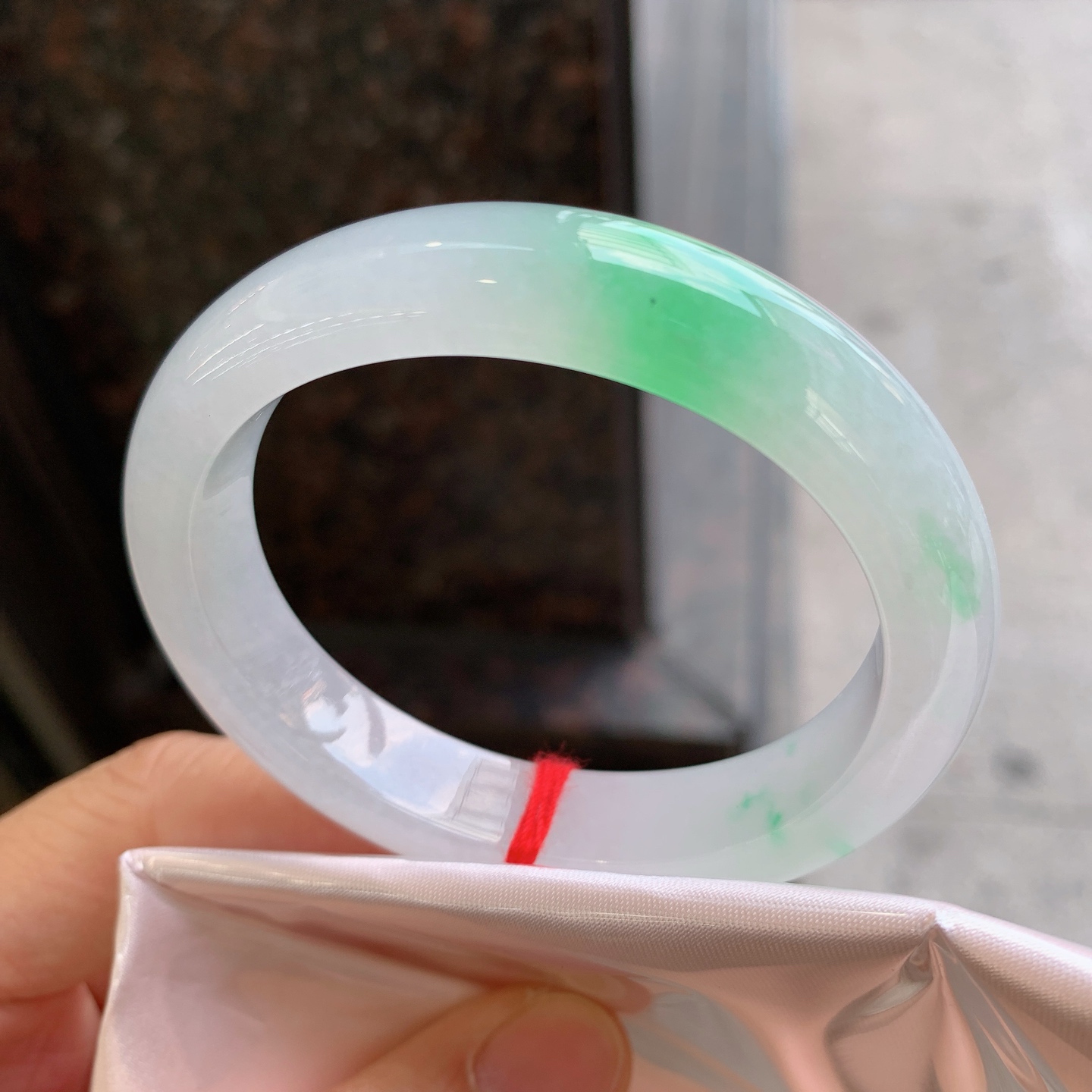 贵妃冰飘绿 微细纹 尺寸：54/45/12.2/8 色清爽