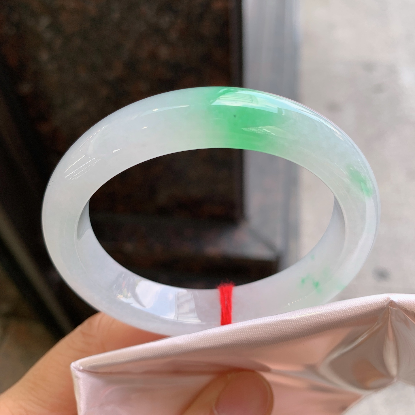 贵妃冰飘绿 微细纹 尺寸：54/45/12.2/8 色清爽