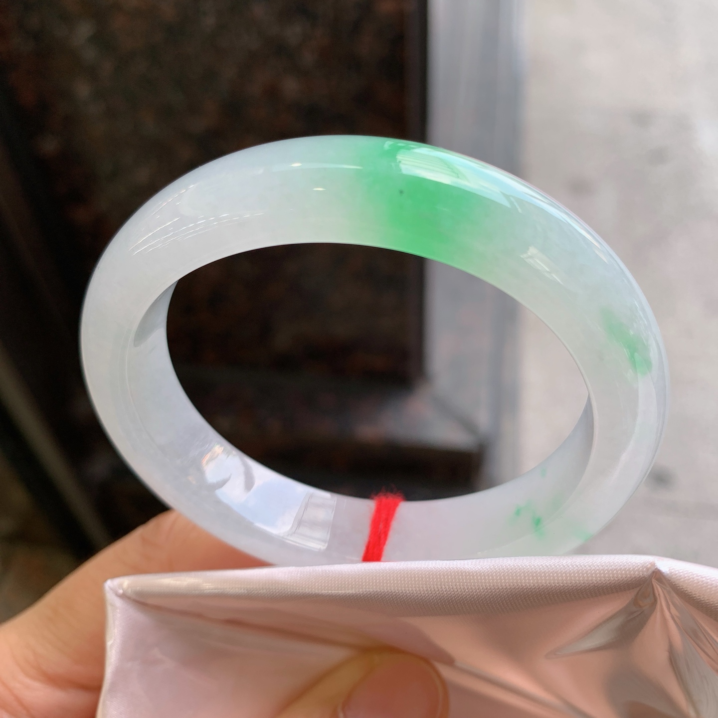 贵妃冰飘绿 微细纹 尺寸：54/45/12.2/8 色清爽
