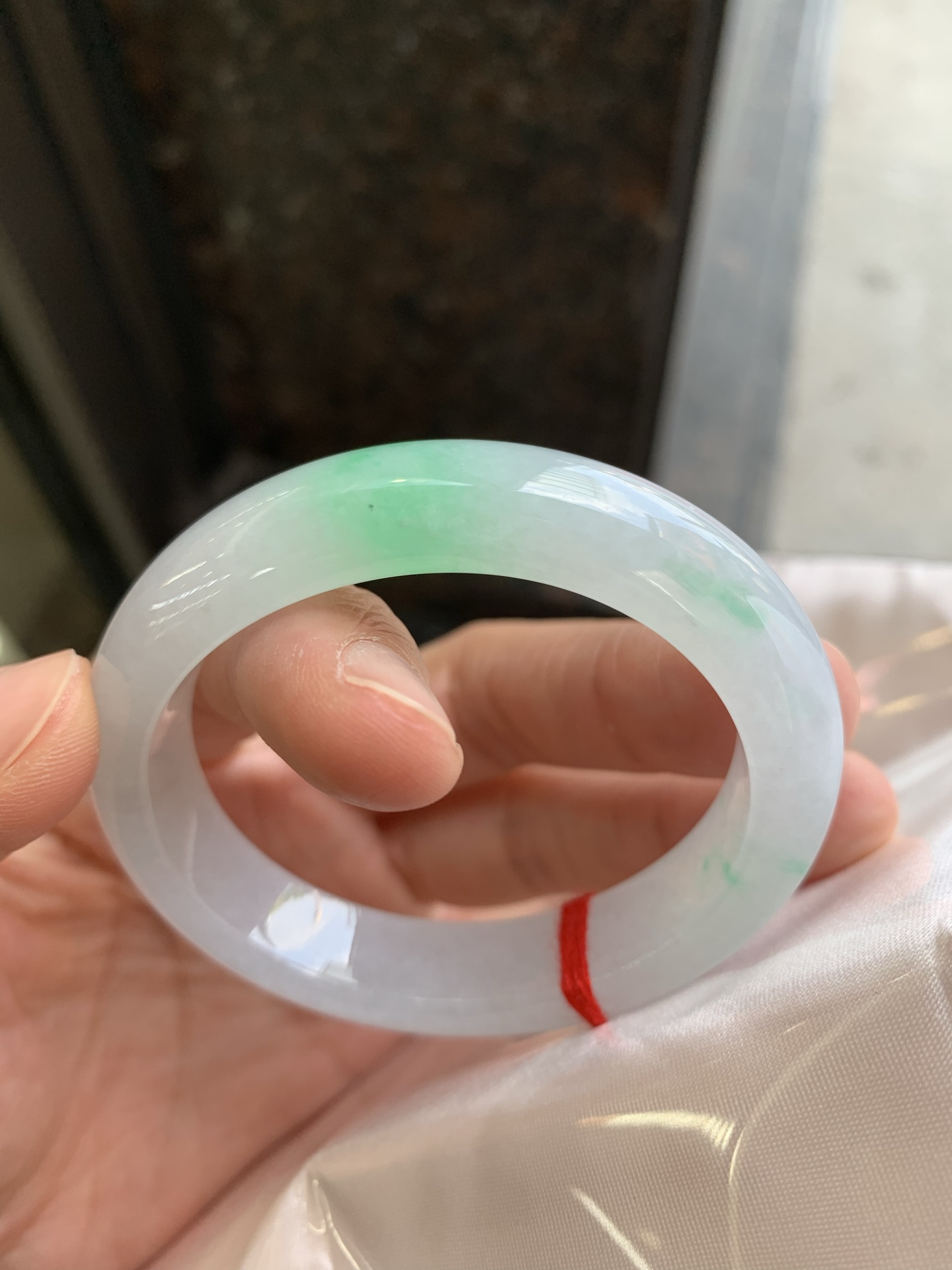 贵妃冰飘绿 微细纹 尺寸：54/45/12.2/8 色清爽