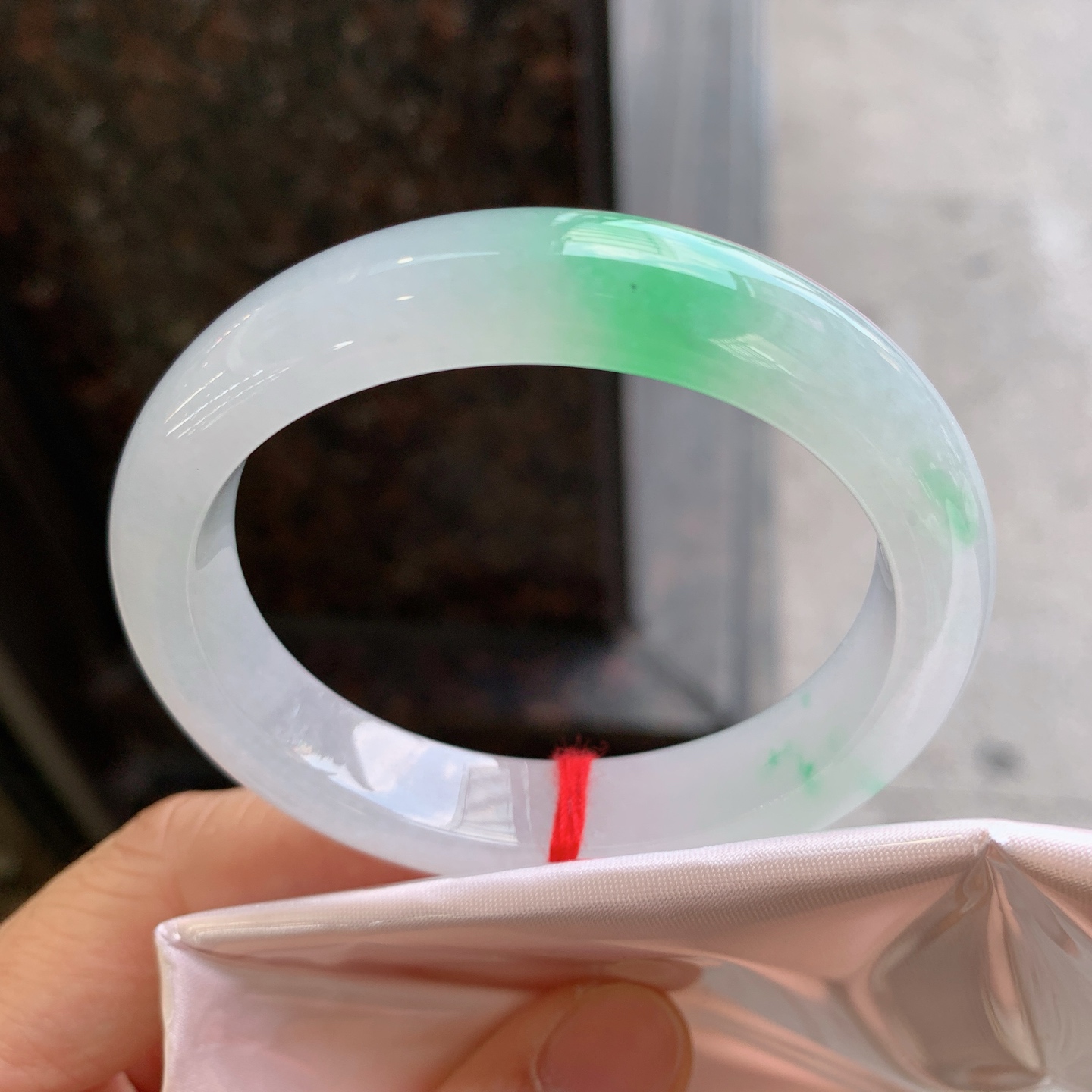 贵妃冰飘绿 微细纹 尺寸：54/45/12.2/8 色清爽