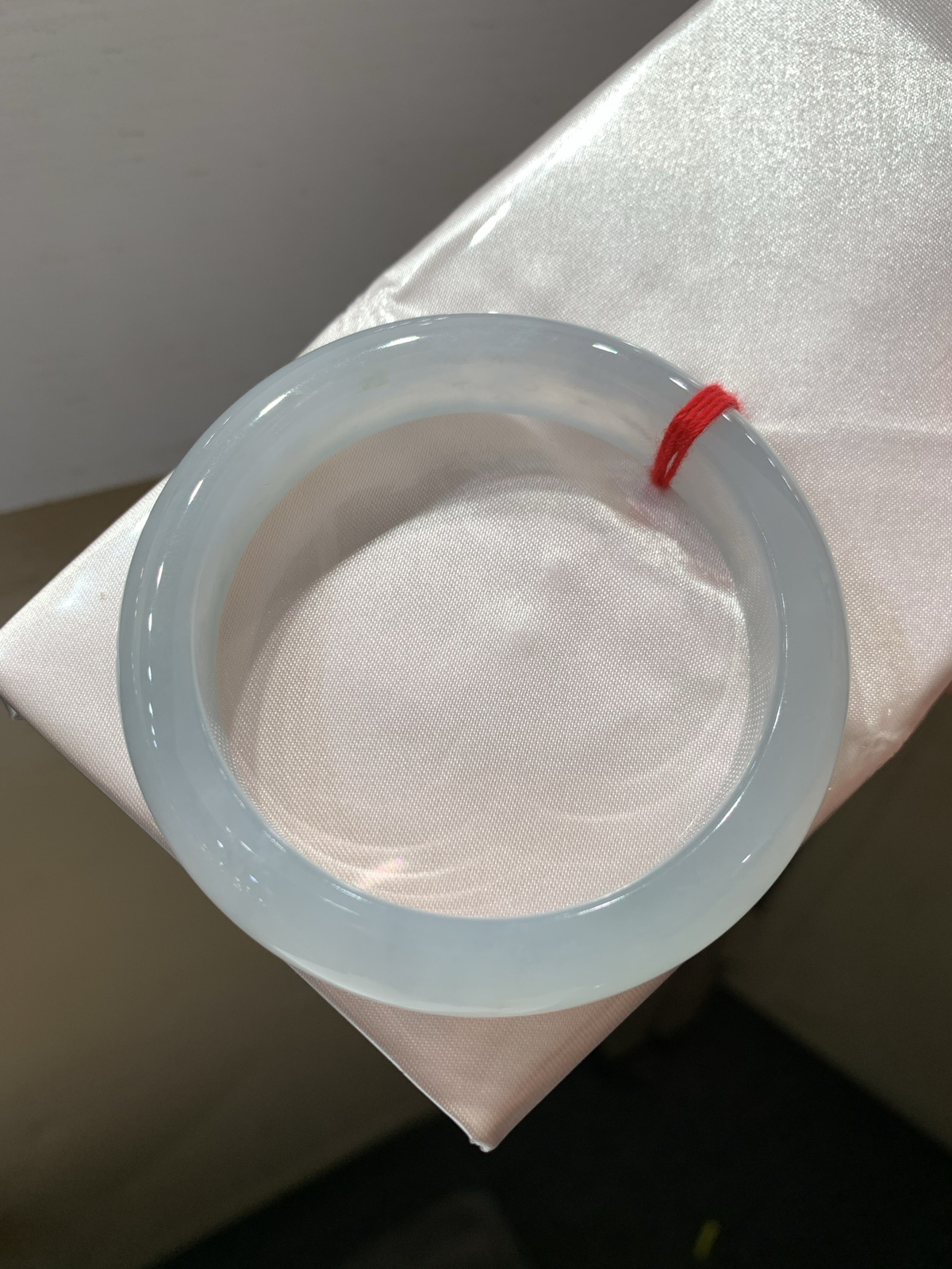 尺寸57.1/12.3/8.7，冰种手镯
种好水足