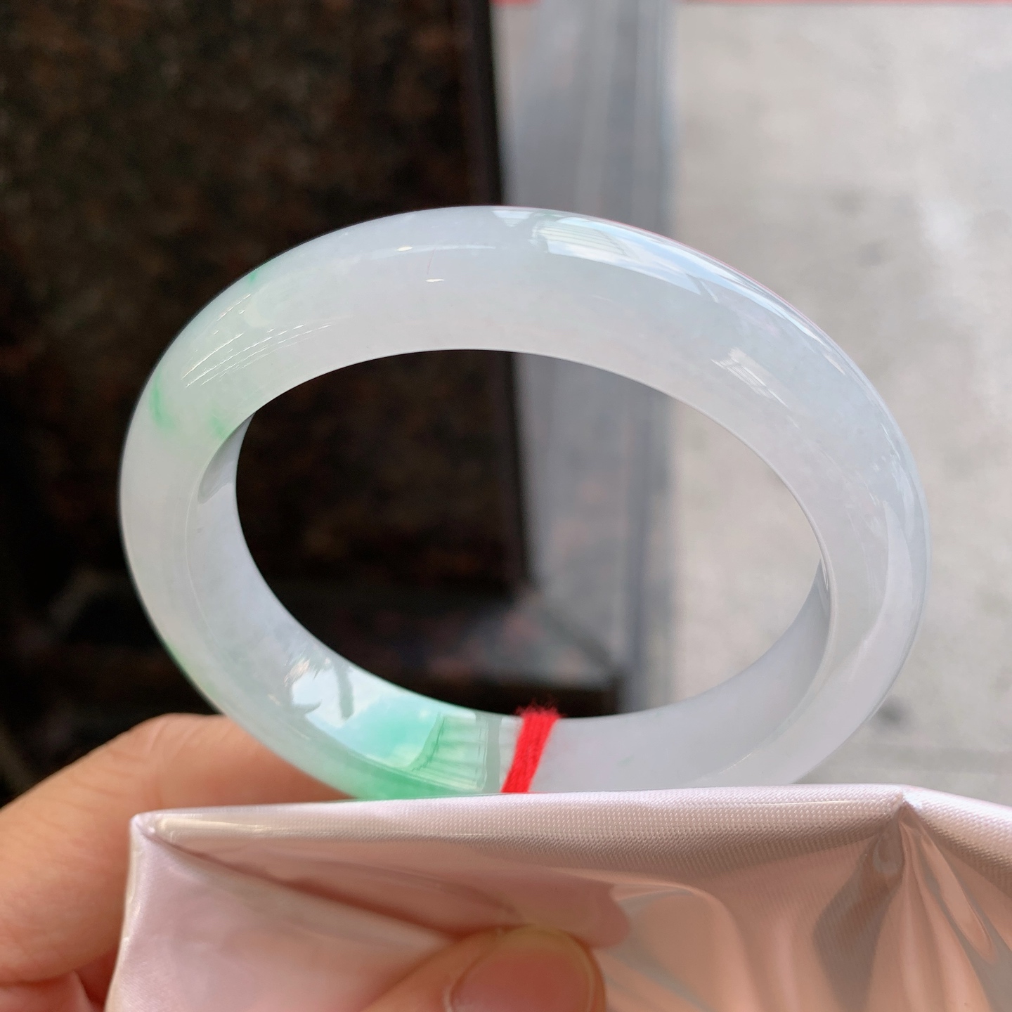 贵妃冰飘绿 微细纹 尺寸：54/45/12.2/8 色清爽