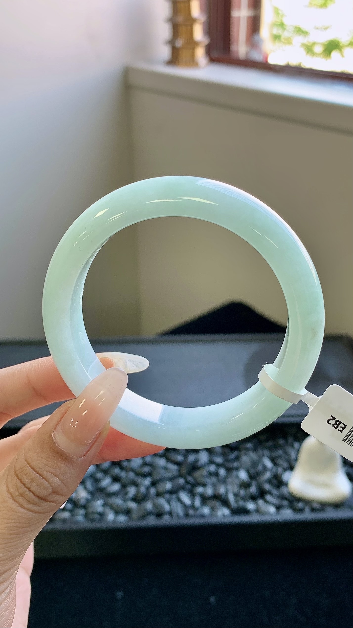 晴水正圈手镯成品 LST047-18 尺寸：55.5-13-9，7-18