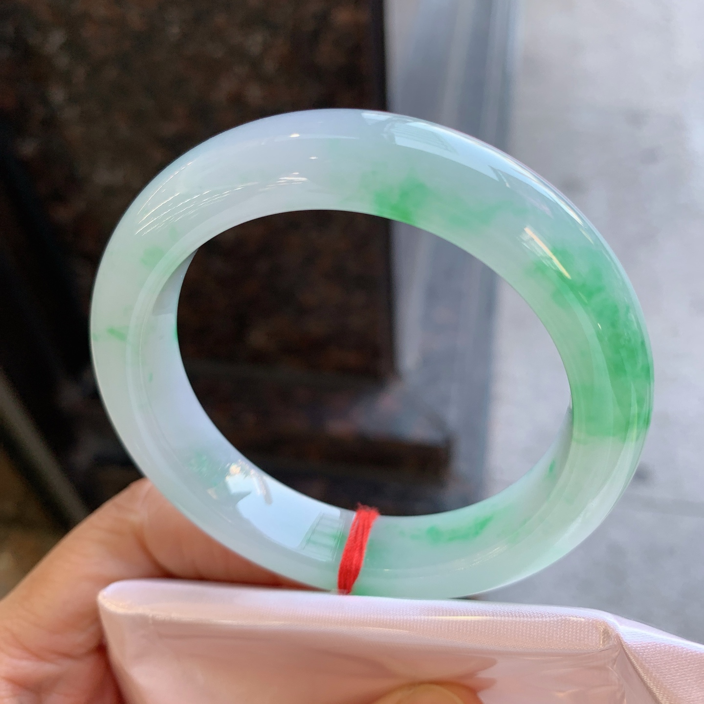 正圈飘绿 微纹 尺寸：52.8/12/9 清爽